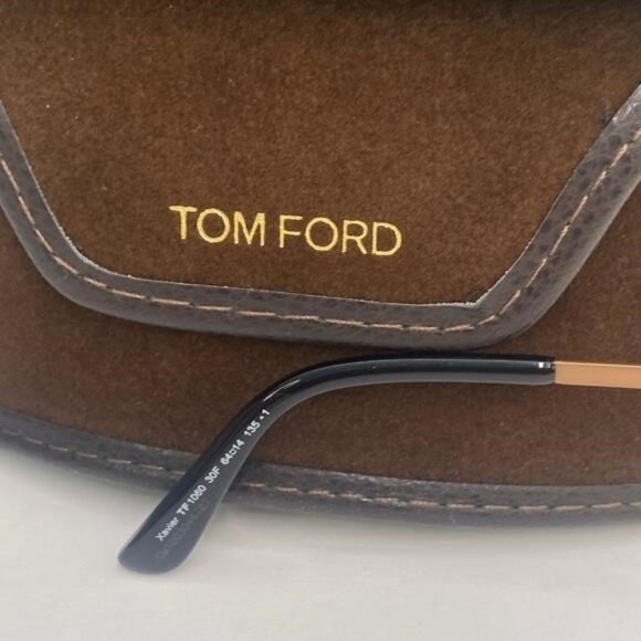 New Authentic TOM FORD Xavier FT1060/S 30F aviator sunglass gold main image 12